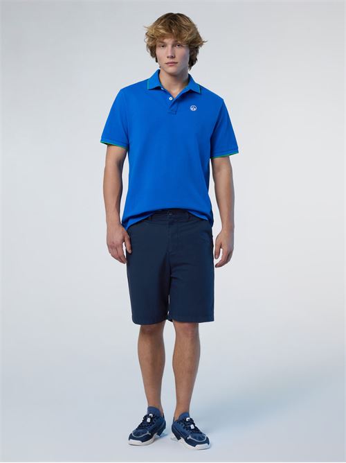 POLO SHORT SLEEVE COLLAR W/STRIPED IN CONTRAST NORTH SAILS | 692452/0760